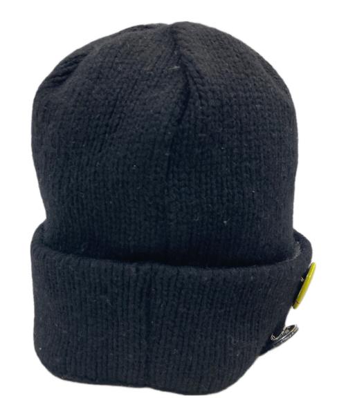 Hysteric Glamour（ヒステリックグラマー）Hysteric Glamour (ヒステリックグラマー) 缶バッチ付 ニットキャップ ブラック サイズ:FREEの古着・服飾アイテム