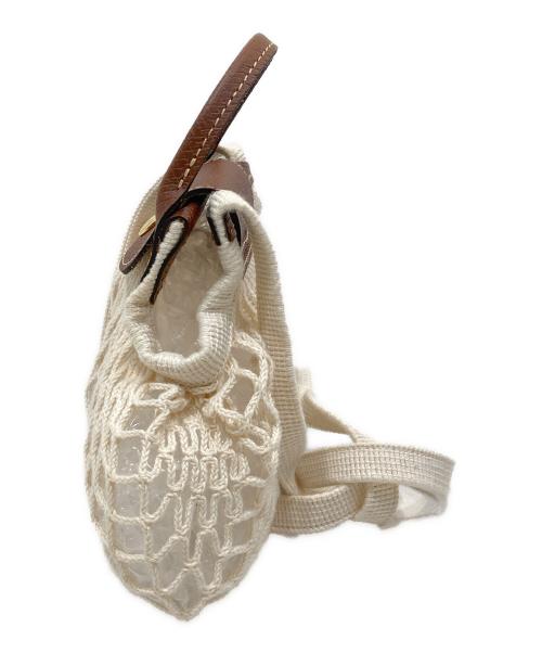 LONGCHAMP（ロンシャン）LONGCHAMP (ロンシャン) LE PLIAGE ショルダーバッグ アイボリーの古着・服飾アイテム