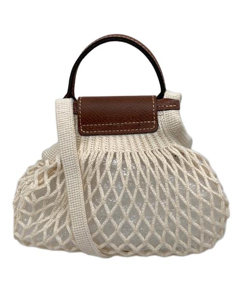 LONGCHAMP（ロンシャン）LONGCHAMP (ロンシャン) LE PLIAGE ショルダーバッグ アイボリーの古着・服飾アイテム