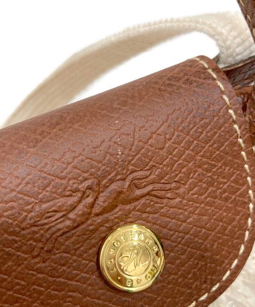 LONGCHAMP（ロンシャン）LONGCHAMP (ロンシャン) LE PLIAGE ショルダーバッグ アイボリーの古着・服飾アイテム