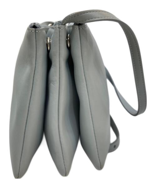 CELINE（セリーヌ）CELINE (セリーヌ) トリオスモール ショルダーバッグ グレーの古着・服飾アイテム