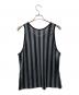SUPREME (シュプリーム) Stripe Mesh Tank Top/ストライプメッシュタンクトップ グレー×ブラック サイズ:SIZE S：12000円