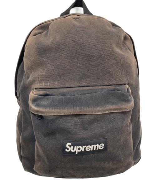 SUPREME（シュプリーム）SUPREME (シュプリーム) Canvas backpack/キャンバスバックパック ブラックの古着・服飾アイテム