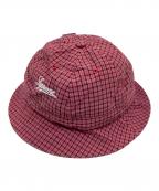 SUPREMEシュプリーム）の古着「Cordura Plaid Bell Hat/コーデュラプレイドベルハット」｜レッド