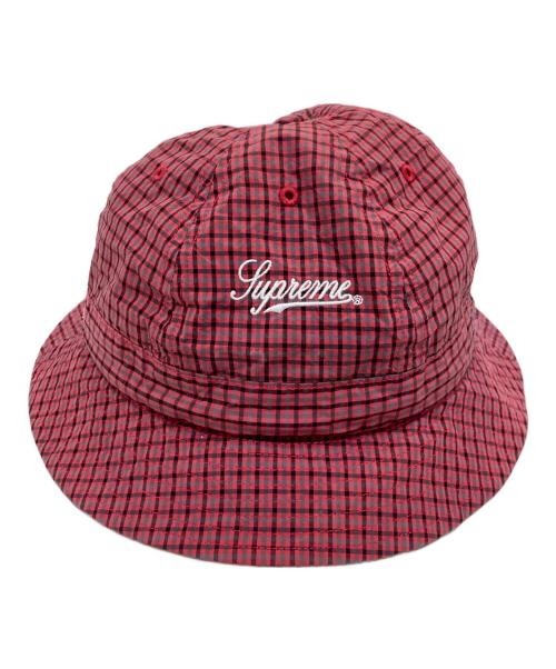 SUPREME（シュプリーム）SUPREME (シュプリーム) Cordura Plaid Bell Hat/コーデュラプレイドベルハット レッドの古着・服飾アイテム