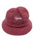 中古・古着 SUPREME (シュプリーム) Cordura Plaid Bell Hat/コーデュラプレイドベルハット レッド：10000円