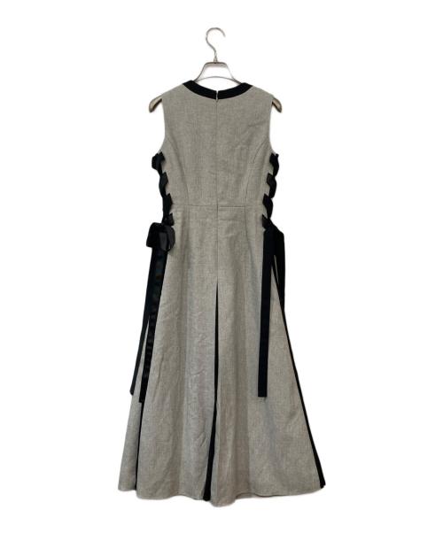 Snidel（スナイデル）Snidel (スナイデル) サイドプリーツバイカラーワンピ グレー サイズ:SIZE 00 未使用品の古着・服飾アイテム