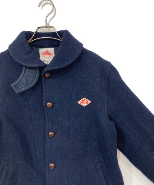 DANTON（ダントン）DANTON (ダントン) 丸襟ウールモッサジャケット ネイビー サイズ:40の古着・服飾アイテム