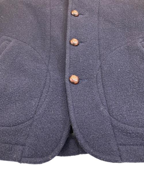 DANTON（ダントン）DANTON (ダントン) 丸襟ウールモッサジャケット ネイビー サイズ:40の古着・服飾アイテム