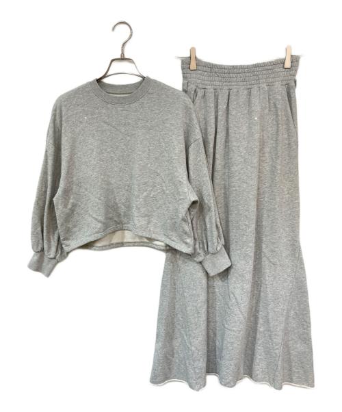 Ameri（アメリ）Ameri (アメリ) GLOSSY SWEAT SET UP DRESS グレー サイズ:Sの古着・服飾アイテム