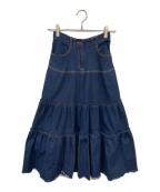 Ameriアメリ）の古着「デニムロングスカート」｜インディゴ