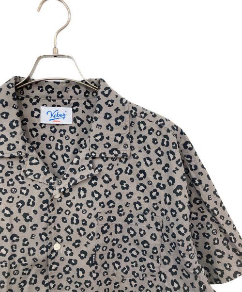 KEBOZ（ケボズ）KEBOZ (ケボズ) LEOPARD SHIRT/レオパードシャツ グレー サイズ:SIZE Mの古着・服飾アイテム