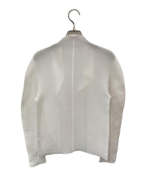 me ISSEY MIYAKE（ミーイッセイ ミヤケ）me ISSEY MIYAKE (ミーイッセイ ミヤケ) 薄手カーディガン ホワイト サイズ:SIZE Freeの古着・服飾アイテム