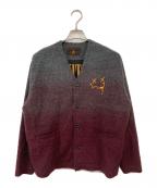Hysteric Glamourヒステリックグラマー）の古着「HYS FACE刺繍 カーディガン」｜レッド