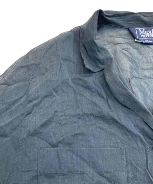 WEEKEND Max Mara（ウィークエンド マックスマーラ）Weekend Max Mara (ウィークエンド マックスマーラ) ロングシアーシャツ ブラック サイズ:Lの古着・服飾アイテム
