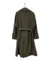 WYM LIDNM (ウィム バイ リドム) SMOOTH MELANGE WRAP COAT/スムースメラーンジュラップコート オリーブ サイズ:SIZE L 未使用品：6000円