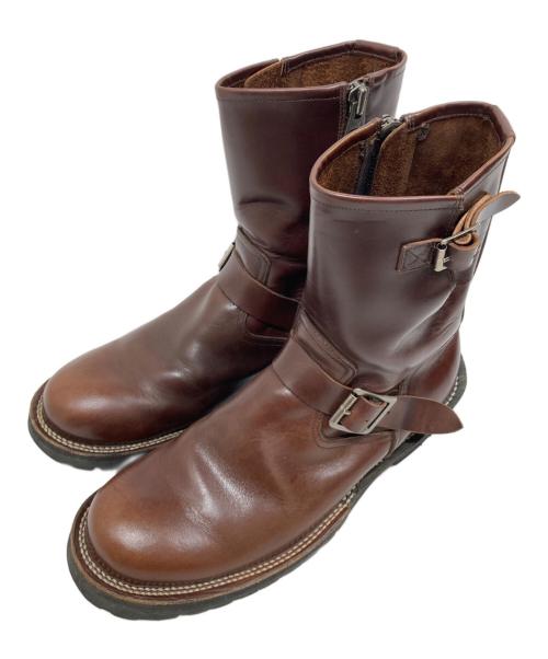 SLOW WEAR LION（スローウェアライオン）SLOW WEAR LION (スローウェアライオン) OILD LEATHER ENGINEER BOOTS/オールドレザーエンジニアブーツ ブラウン サイズ:SIZE 10Eの古着・服飾アイテム