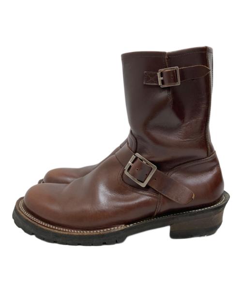 SLOW WEAR LION（スローウェアライオン）SLOW WEAR LION (スローウェアライオン) OILD LEATHER ENGINEER BOOTS/オールドレザーエンジニアブーツ ブラウン サイズ:SIZE 10Eの古着・服飾アイテム