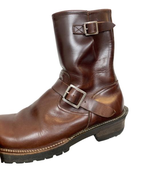 SLOW WEAR LION（スローウェアライオン）SLOW WEAR LION (スローウェアライオン) OILD LEATHER ENGINEER BOOTS/オールドレザーエンジニアブーツ ブラウン サイズ:SIZE 10Eの古着・服飾アイテム