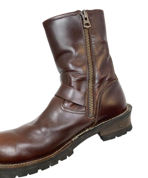 SLOW WEAR LION（スローウェアライオン）SLOW WEAR LION (スローウェアライオン) OILD LEATHER ENGINEER BOOTS/オールドレザーエンジニアブーツ ブラウン サイズ:SIZE 10Eの古着・服飾アイテム