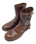 SLOW WEAR LION（スローウェアライオン）の古着「OILD LEATHER ENGINEER BOOTS/オールドレザーエンジニアブーツ」｜ブラウン