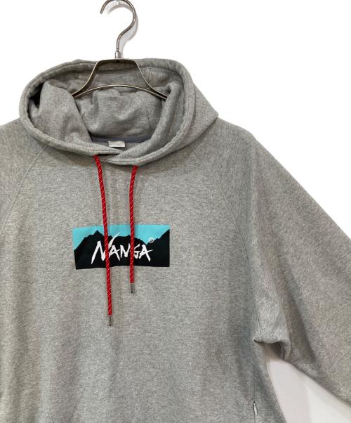 NANGA（ナンガ）NANGA (ナンガ) エコハイブリッドボックスロゴスウェットフーディー グレー サイズ:JPN Lの古着・服飾アイテム