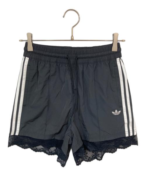 adidas（アディダス）adidas (アディダス) レース トリム スリーストライプス ショーツ ブラック サイズ:Sの古着・服飾アイテム