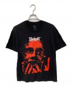 PLEASURES×SLIPKNOTプレジャーズ×スリップノット）の古着「FACE T-SHIRT Tシャツ」｜ブラック