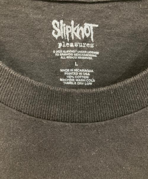 PLEASURES（プレジャーズ）PLEASURES (プレジャーズ) SLIPKNOT (スリップノット) FACE T-SHIRT Tシャツ ブラック サイズ:SIZE Lの古着・服飾アイテム