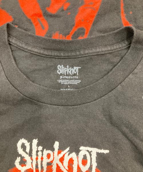 PLEASURES（プレジャーズ）PLEASURES (プレジャーズ) SLIPKNOT (スリップノット) FACE T-SHIRT Tシャツ ブラック サイズ:SIZE Lの古着・服飾アイテム