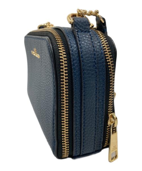 MARC JACOBS（マークジェイコブス）MARC JACOBS (マークジェイコブス) エブリデイ ダブルジップ チェーン 2waYバッグ ネイビーの古着・服飾アイテム