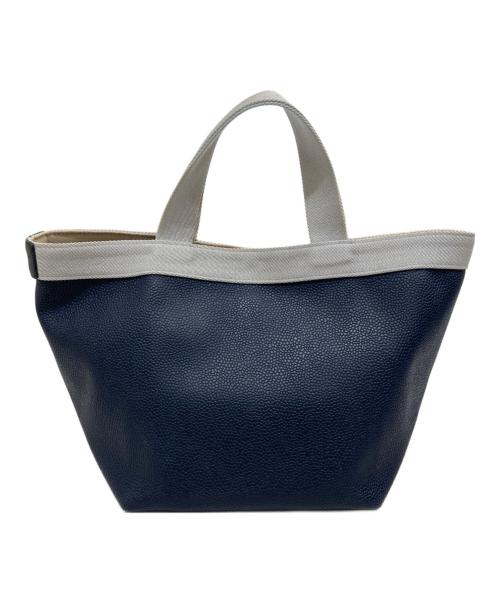 Herve Chapelier（エルベシャプリエ）Herve Chapelier (エルベシャプリエ) リュクス 舟形トートバッグ M ネイビー×シルバーの古着・服飾アイテム