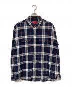 SUPREMEシュプリーム）の古着「Box Check Flannel Shirt」｜ネイビー