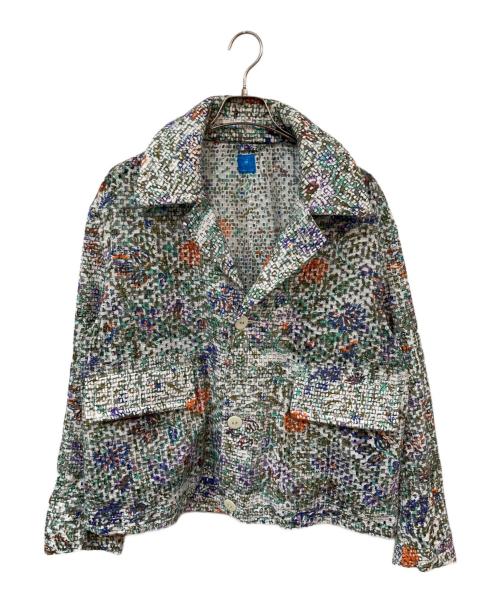 PERIOD FEATURES（ピリオドフューチャーズ）PERIOD FEATURES (ピリオドフューチャーズ) DIGITAL PPRINT SHIRT/デジタルプリントシャツ グリーン サイズ:-の古着・服飾アイテム