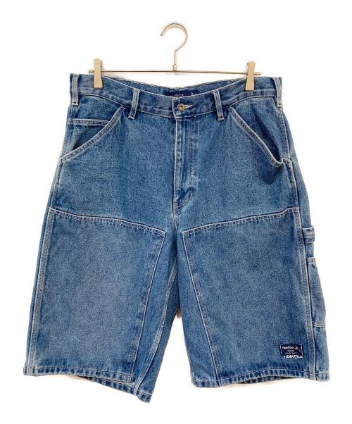 NAUTICA（ノーティカ）NAUTICA (ノーティカ) ダブルニー デニム ペインター ショーツ インディゴ サイズ:SIZE Lの古着・服飾アイテム