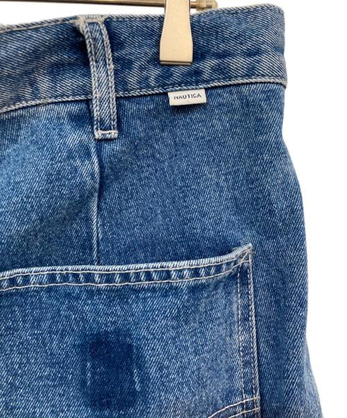 NAUTICA（ノーティカ）NAUTICA (ノーティカ) ダブルニー デニム ペインター ショーツ インディゴ サイズ:SIZE Lの古着・服飾アイテム