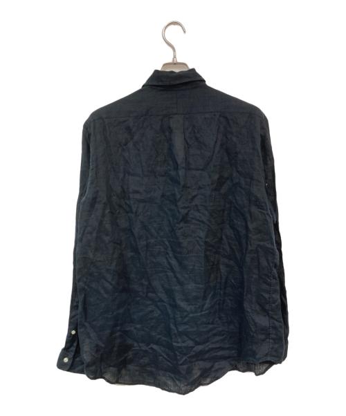 POLO RALPH LAUREN（ポロ・ラルフローレン）POLO RALPH LAUREN (ポロ・ラルフローレン) リネンシャツ ブラック サイズ:Ｌの古着・服飾アイテム