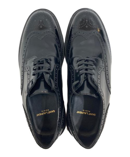 Saint Laurent Paris（サンローランパリ）Saint Laurent Paris (サンローランパリ) ウィングチップシューズ ブラック サイズ:41の古着・服飾アイテム