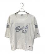 Championチャンピオン）の古着「5分袖Tシャツ」｜ホワイト