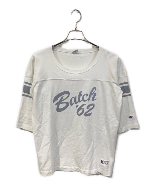 Champion（チャンピオン）Champion (チャンピオン) 5分袖Tシャツ ホワイト サイズ:SIZE Mの古着・服飾アイテム
