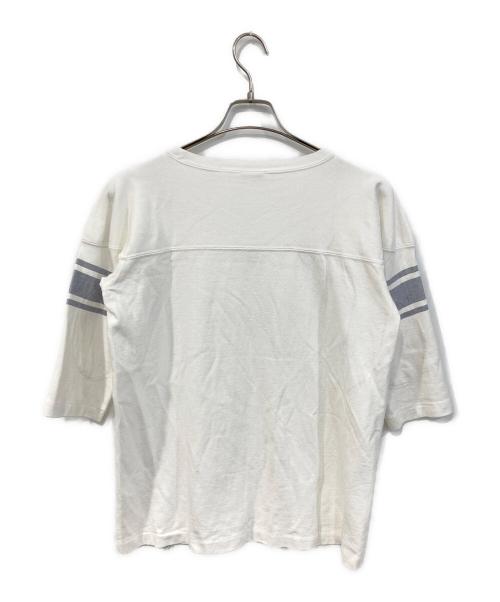Champion（チャンピオン）Champion (チャンピオン) 5分袖Tシャツ ホワイト サイズ:SIZE Mの古着・服飾アイテム
