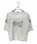 Champion（チャンピオン）の古着「5分袖Tシャツ」｜ホワイト