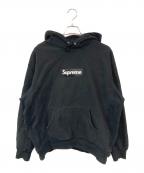 SUPREMEシュプリーム）の古着「Box Logo Hooded Sweatshirt/ボックスロゴフーデッドスウェットシャツ」｜ブラック