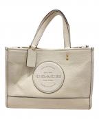 COACHコーチ）の古着「デンプシー キャリーオール ウィズ パッチ」｜ホワイト