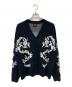 HUF（ハフ）の古着「Twin Dragon Cardigan/ツインドラゴンカーディガン」｜ブラック