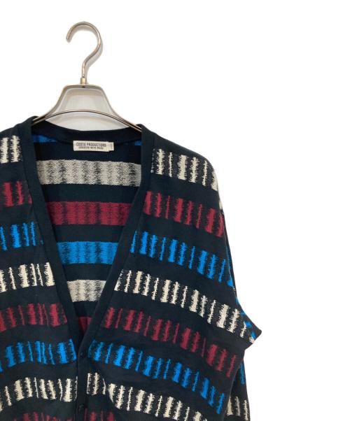 COOTIE PRODUCTIONS（クーティープロダクツ）COOTIE PRODUCTIONS (クーティープロダクツ) コットンカーディガン ブラック サイズ:SIZE Lの古着・服飾アイテム