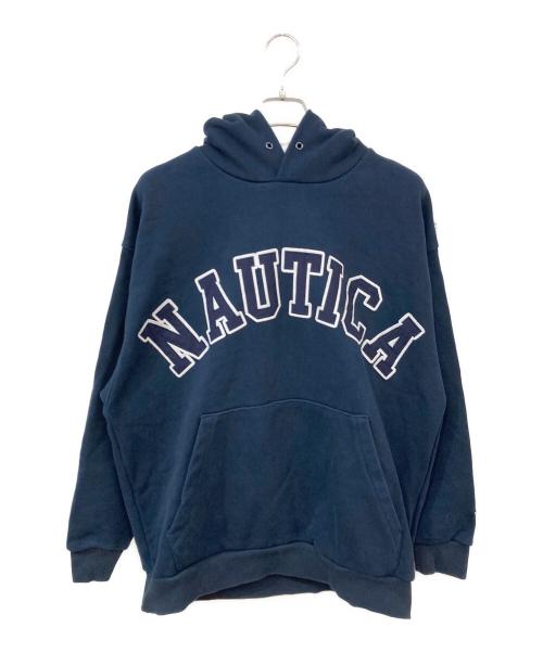 NAUTICA（ノーティカ）NAUTICA (ノーティカ) Arch Logo Sweat Hoodie/アーチロゴスウェットフーディー ネイビー サイズ:SIZE Mの古着・服飾アイテム