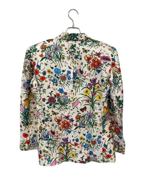 GUCCI（グッチ）GUCCI (グッチ) 総プリント テーラードジャケット マルチカラー サイズ:SIZE 40の古着・服飾アイテム