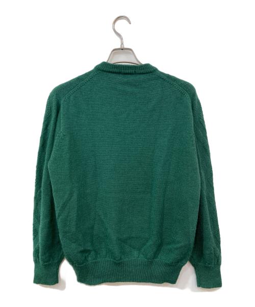 Burberry's（バーバリー）Burberry's (バーバリーズ) 刺繍ニット グリーン サイズ:SIZE Lの古着・服飾アイテム