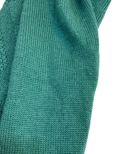Burberry's（バーバリー）Burberry's (バーバリーズ) 刺繍ニット グリーン サイズ:SIZE Lの古着・服飾アイテム